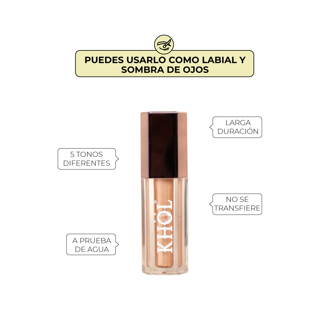 Labial - Sombra líquida metalizado