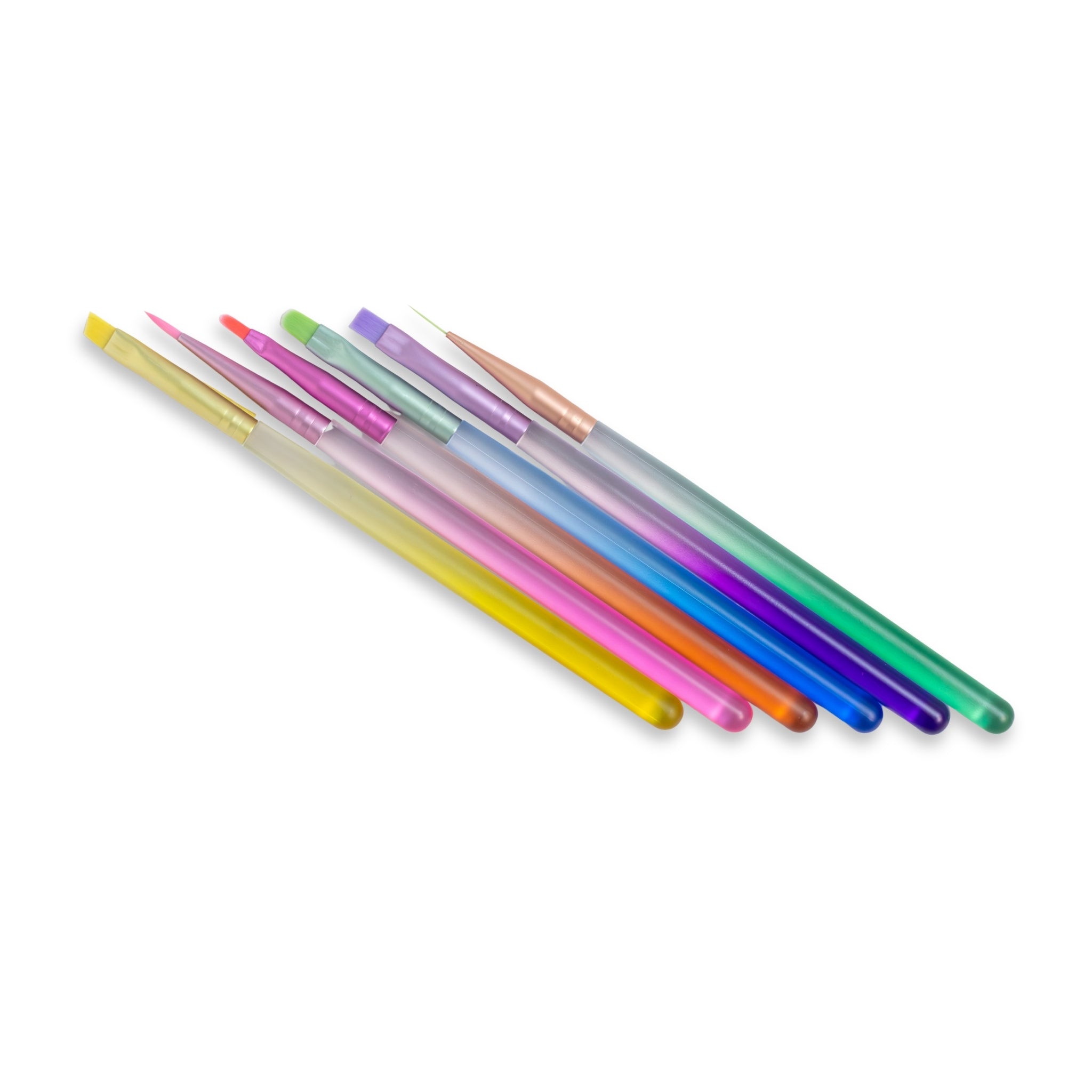 Set Pinceles Uñas X6